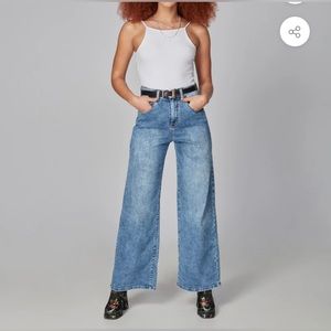 MILAN-BM High Rise Wide Leg Jeans